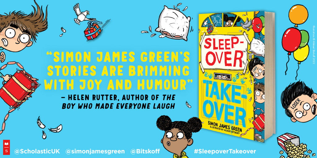 scholasticuk's tweet photo. @simonjamesgreen Fabulously, funny middle-grade novels full of adventure by @simonjamesgreen ignite a love of reading!
#LifeOfRiley #SleepoverTakeover https://t.co/VPpSsA3d68