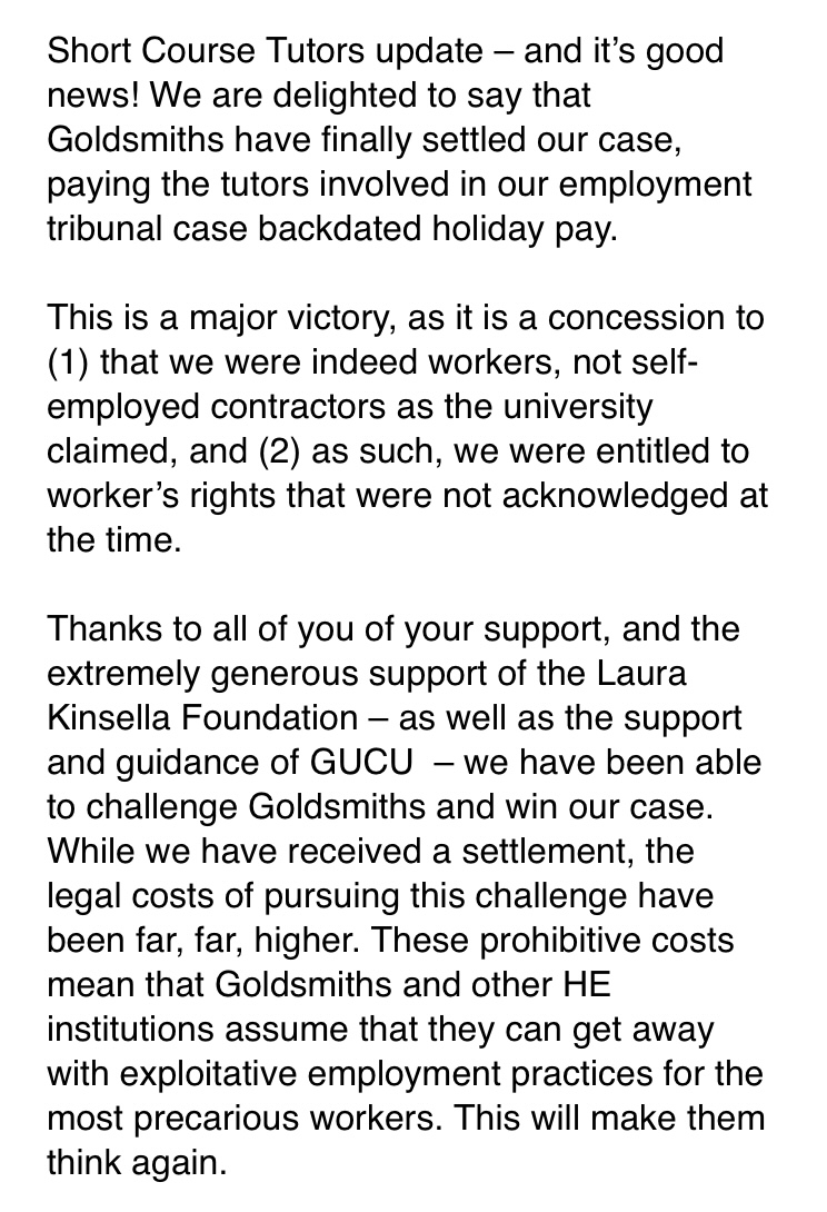 Goldsmiths SC Tutors tweet media