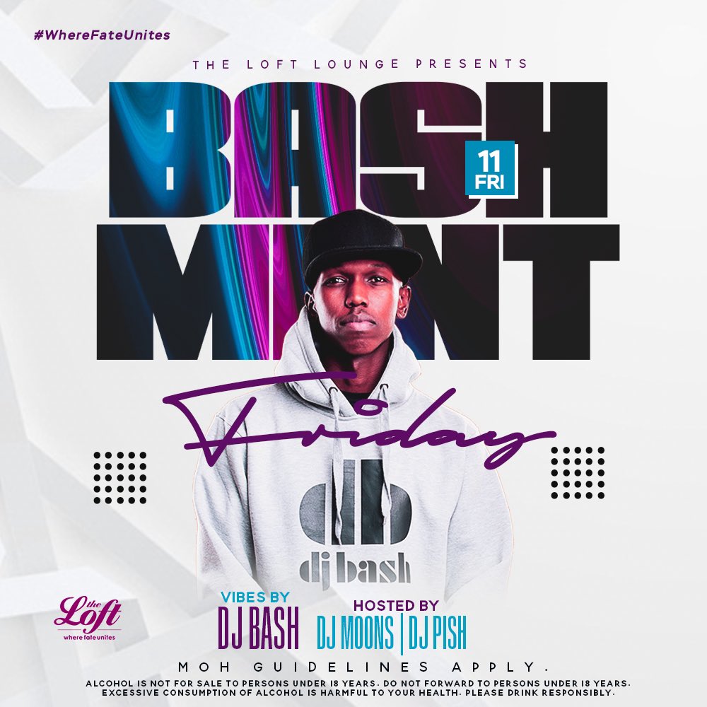 DJ Bash on Twitter "Friday Bashment The Loft. Turn up!…