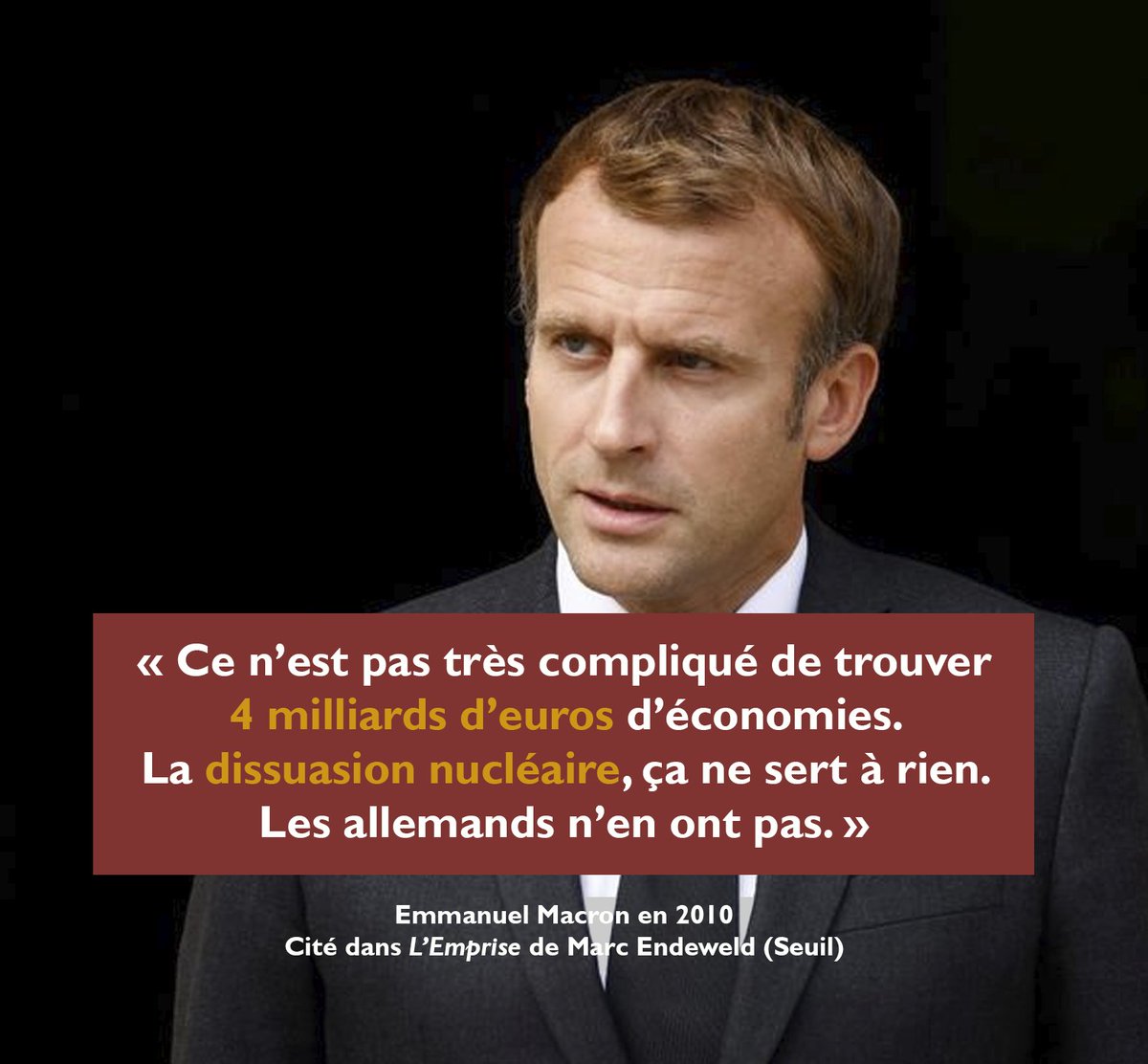 Z_comme_Zemmour's tweet photo. Emmanuel Macron, ce petit comptable visionnaire. https://t.co/eWWc48DxZJ
