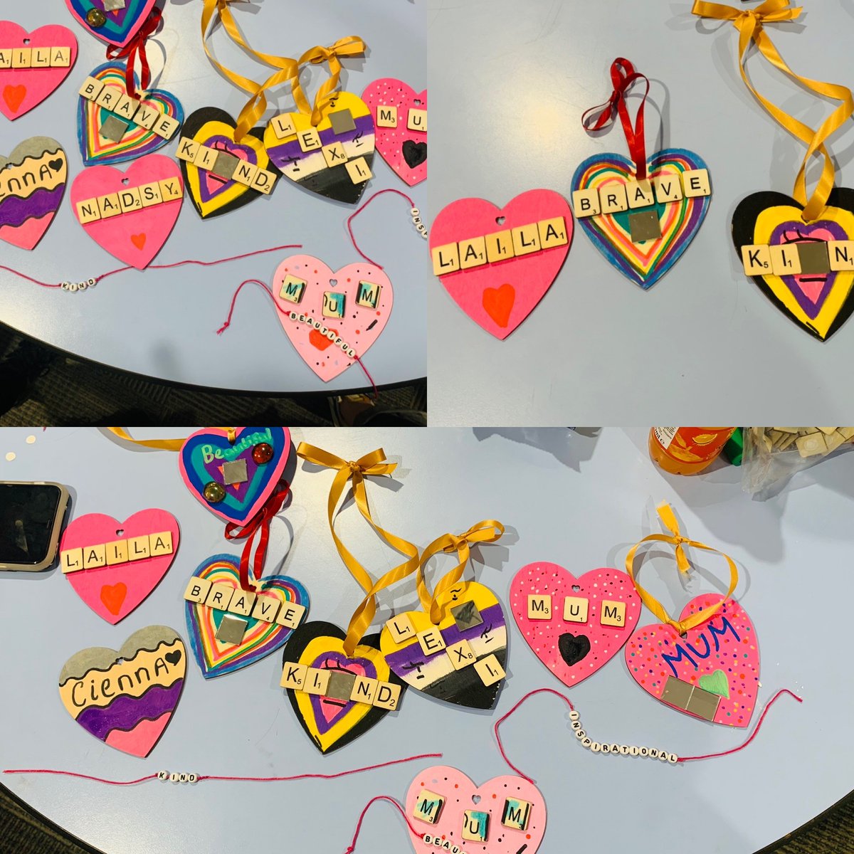 SK4YC's tweet photo. Our fab and creative group worker Jenny is currently running a 6 week therapeutic project for young carers at @Stockport_Sch.  Yesterday, they did some lovely art work to celebrate the amazing women in their lives #IWD2022 https://t.co/7Jak3ni8SN