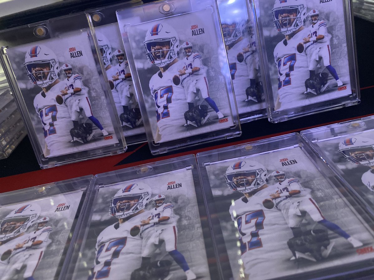 _JoeJohnson_'s tweet photo. Two more chase version, artist auto’d @JoshAllenQB’s up today.

You know the rules.

- follow @Onyx_Authentic 
- follow @_JoeJohnson_ 
- like and rt this post

Winner announced this afternoon.
#BillsMafia https://t.co/ofvJlUkXMQ