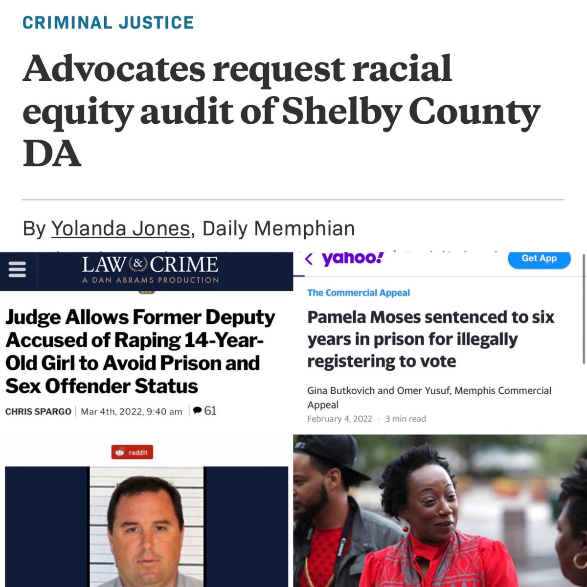 TheTNHoller's tweet photo. MEMPHIS: “A group of legal and community advocates is requesting a racial equity audit of @ShelbyCountyDA Amy Weirich and her office” 

They cite this clearly ridiculous discrepancy we posted about, which went viral last week👇🏽 https://t.co/BFN6NvKFUf https://t.co/e21sIEYpgv