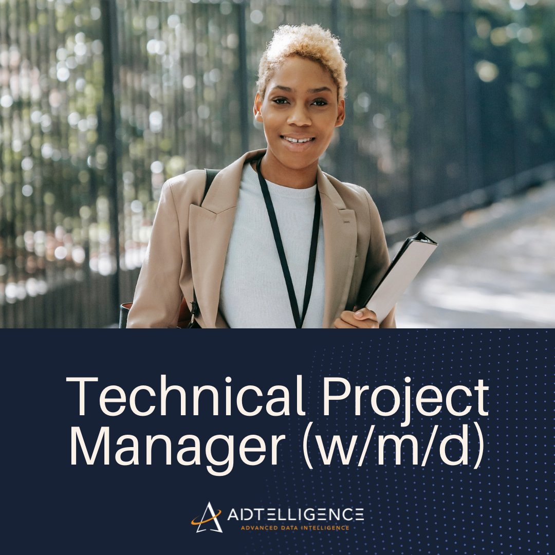 ADTELLIGENCE's tweet photo. 💻💼 Karriere-News! 💼💻
Wir suchen technische Projektmanager (m/w/d)! Den Link zur vollständigen Stellenausschreibung findest du hier: https://t.co/LuNHAFRjUf! Gerne kannst du uns auch einfach eine DM schicken oder unser einfaches Bewerbungsformular auf unserer Karrierreseite https://t.co/lKr1QTveZc