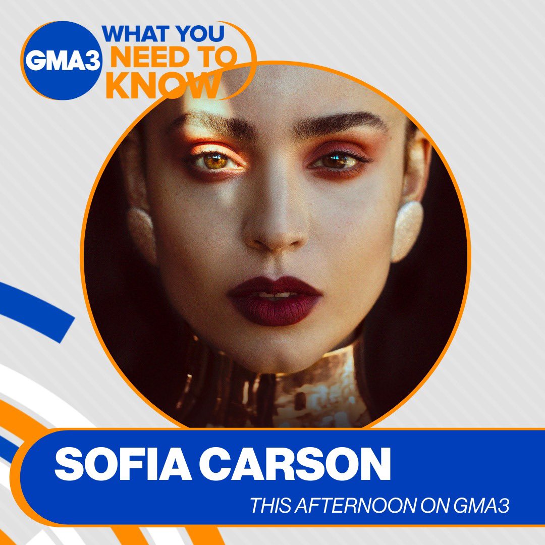 SofiaCarson's tweet image. See you soon @ABCGMA3 💙