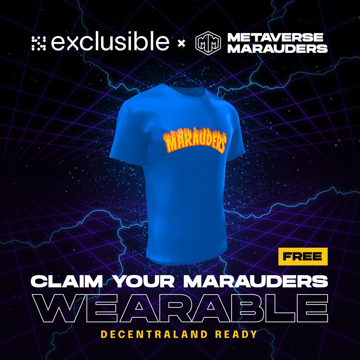 Metaverse Marauders (@metamarauders) on Twitter photo 🚨 Metaverse Marauders Wearable for FREE 🚨
Claim now your limited edition Marauders t-shirt by <a href="/exclusible/">Exclusible</a> and go flex on <a href="/decentraland/">Decentraland</a> 👕✨
👉 gleam.io/daM7F/metavers…
Make sure to share your best screenshot with it and tag us! 🚨 Metaverse Marauders Wearable for FREE 🚨
Claim now your limited edition Marauders t-shirt by <a href="/exclusible/">Exclusible</a> and go flex on <a href="/decentraland/">Decentraland</a> 👕✨
👉 gleam.io/daM7F/metavers…
Make sure to share your best screenshot with it and tag us!