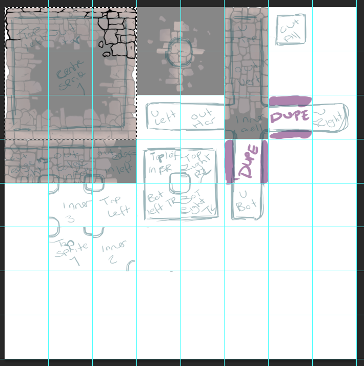 Flying_F_Studio's tweet photo. Today will be spent working on sprite sheets! Remaking our town set to fix some issues caused by the pervious PC then potentially branching out into the styles for other environments. 

#indiegame #fulltimegamedev https://t.co/Gb0FVNRyyR