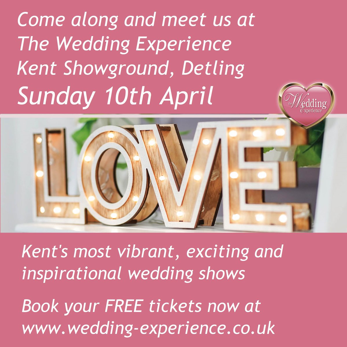 Book your exhibitor stand with us now and reach hundreds of couples in just one day! Simply email info@wedding-experience.co.uk and we'll send you an information pack and prices. What are you waiting for!? 🙂
#KentWedShow #kentweddingsupplier #kentwedding #akentishceremony