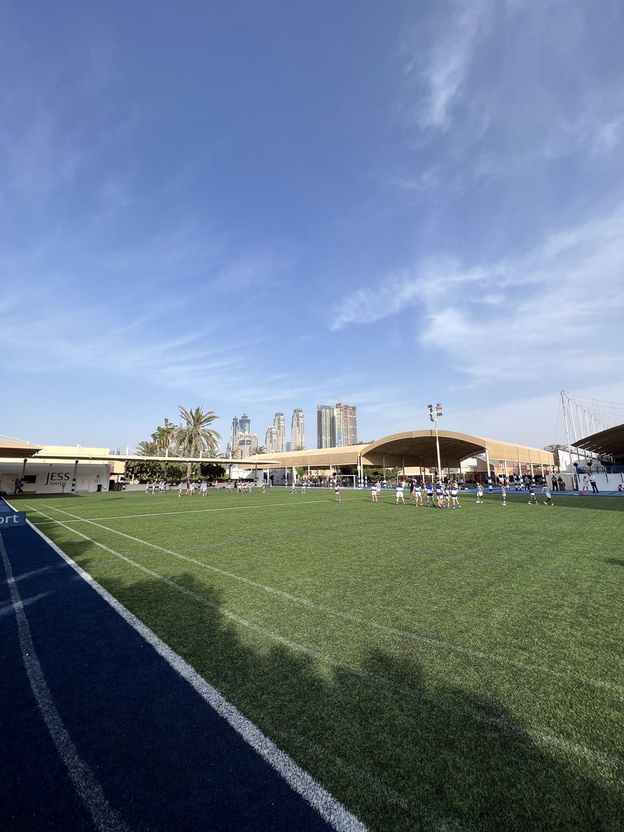 The JESS derby, nothing like it in sport! <a href="/JESSJumeirah/">JESS Jumeirah</a> v <a href="/JESSPrimary/">JESS Primary</a> with the Burj Khalifa in the background #JESSPriSport #TeamJESS