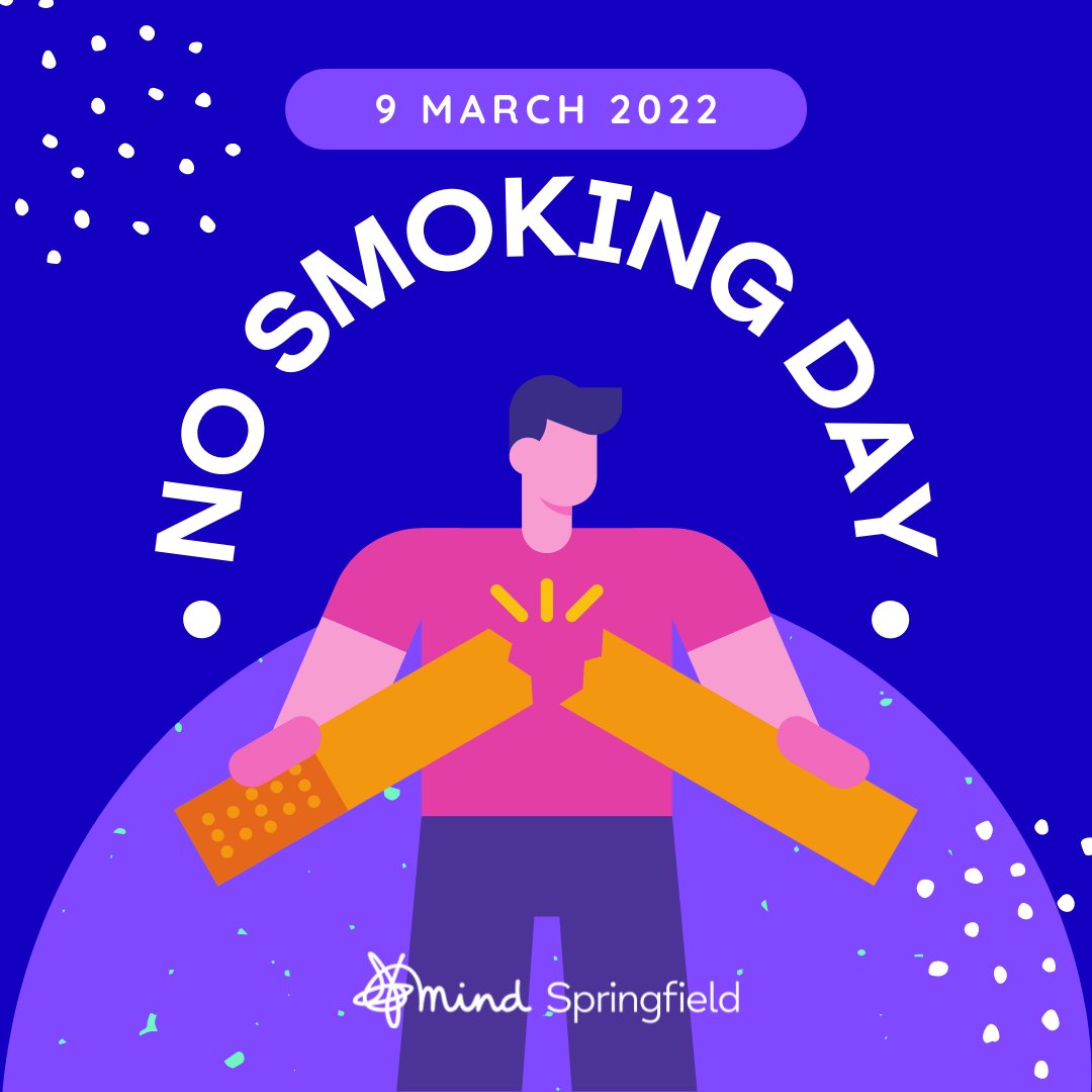 worcsmind's tweet photo. Did you know that smoking can negatively impact your mental health? Today's 'No Smoking Day' and Springfield Mind is proud to take part in this initiative.
If you're waiting for a sign to quit smoking, here it is!
#Mentalhealth #SpringfieldMind #NoSmokingDay https://t.co/6aWvhBxoTs