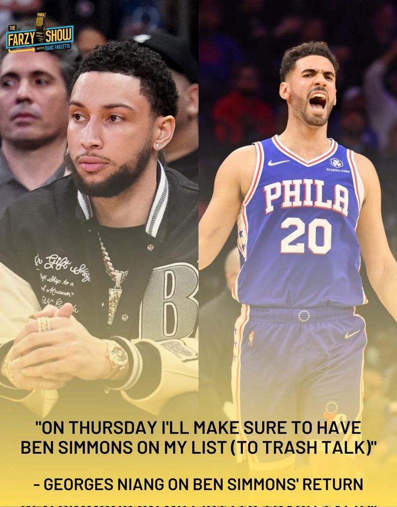 PHLSixersNation's tweet image. Georges is for the culture 

(📸: @FarzyShow)