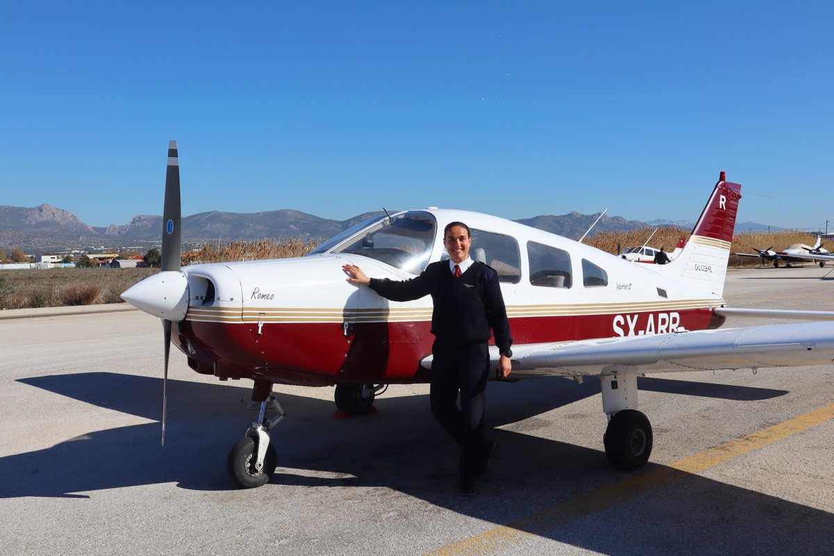 global_1997's tweet photo. Katerina managed to land the aircraft alone for the first time during her training, Under her Flight Instructor's supervision from the ATC. First solo flight completed, Stripes &amp; Wings earned!! 
‍✈️ Become a professional Pilot now
Link in bio @globalaviationsa https://t.co/8w2TWghjhi