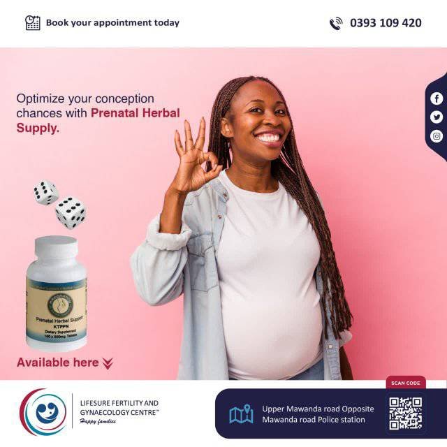 Trying to have a baby?

You can now increase your chances with Prenatal Herbal Supply. Visit us at Upper Mawanda Road opposite Mawanda Road Police Station.

☎️0393 109 420

#HappyFamilies #PrenatalHerbalSupply #Conception #BabyBumpAlert
