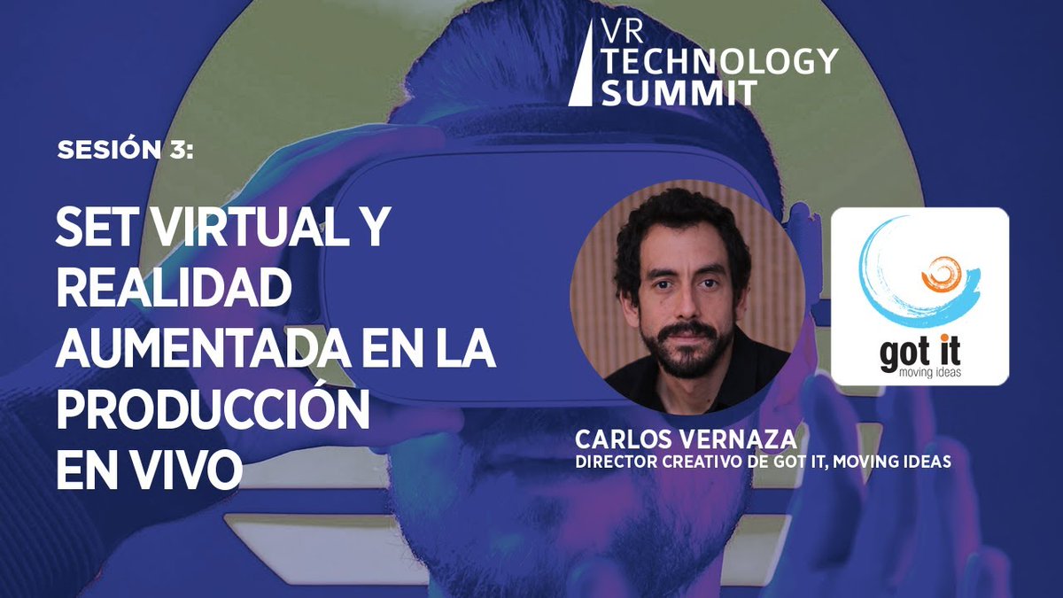 TVyVideo's tweet photo. Sesión 3: Set Virtual y Realidad Aumentada en la producción en vivo https://t.co/1OX5LtaGx9 https://t.co/c5langBzn1