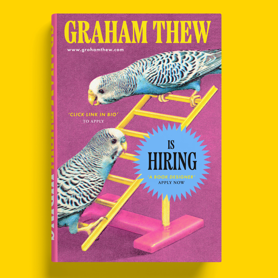 I'm still hiring! I'm looking for a talented and highly creative designer to work with me on book covers, layouts and all aspects of book production, alongside branding and other design projects. Apply by Monday 14th March here linkedin.com/posts/graham-t…