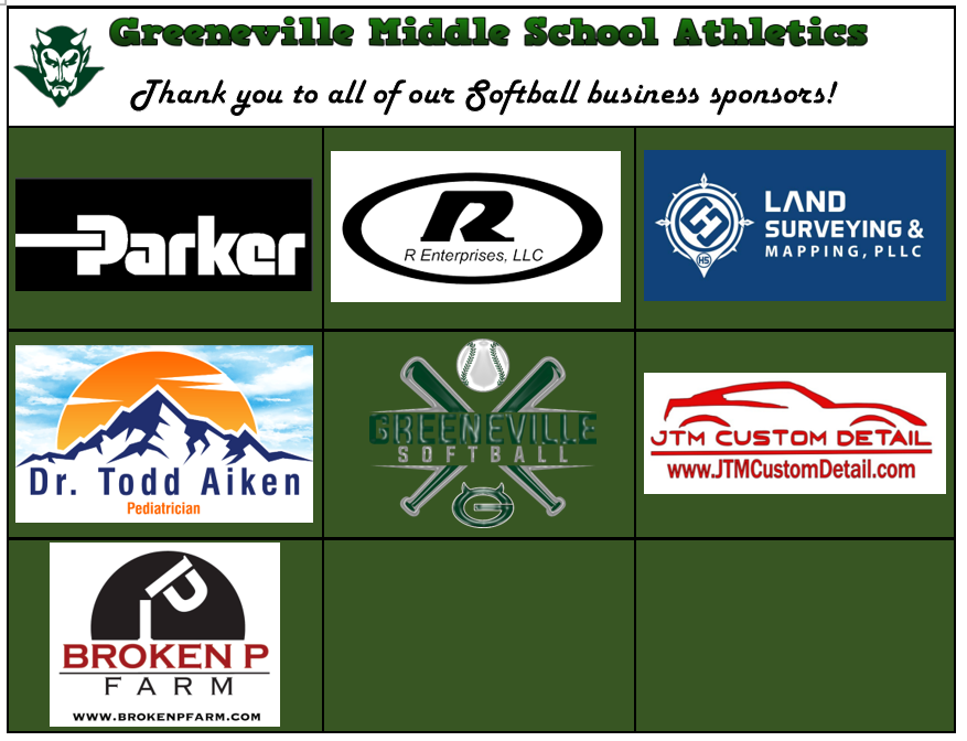 jeremy_simerly's tweet photo. GMS Athletics, Softball Sponsorships
Thank you to the following Business Sponsors.
Go Devils!
@gms_tn @racheladamstn @GMSLadyDevilsS1 https://t.co/WydrYbsuIj