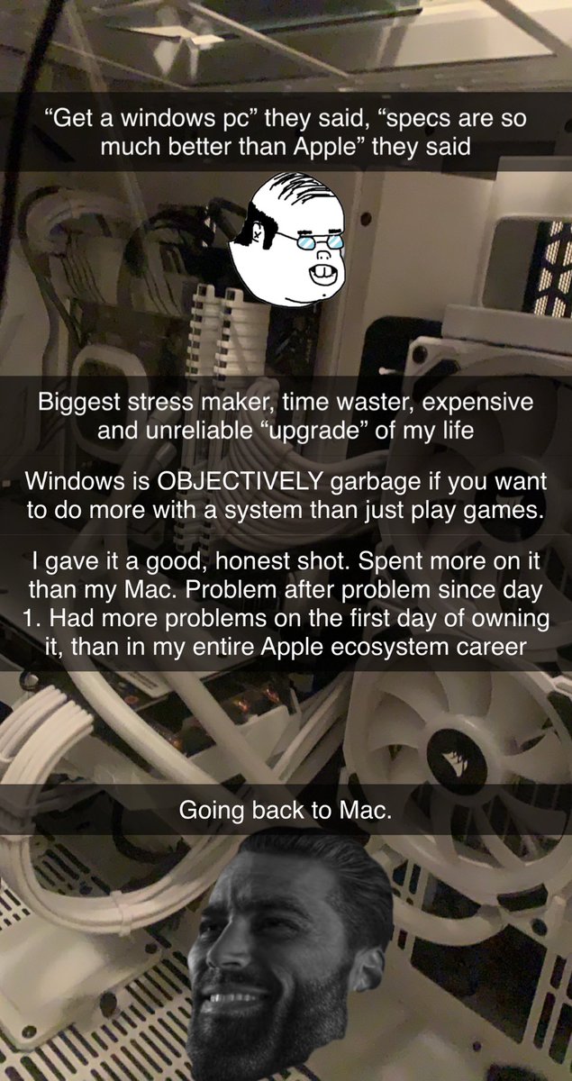 BooWhoMusic's tweet image. Windows is objectively garbage for anything more than playing games and Discord. Don’t @ me #MacStudio #ripwindows #pcmasterrace #jkpcistrash
