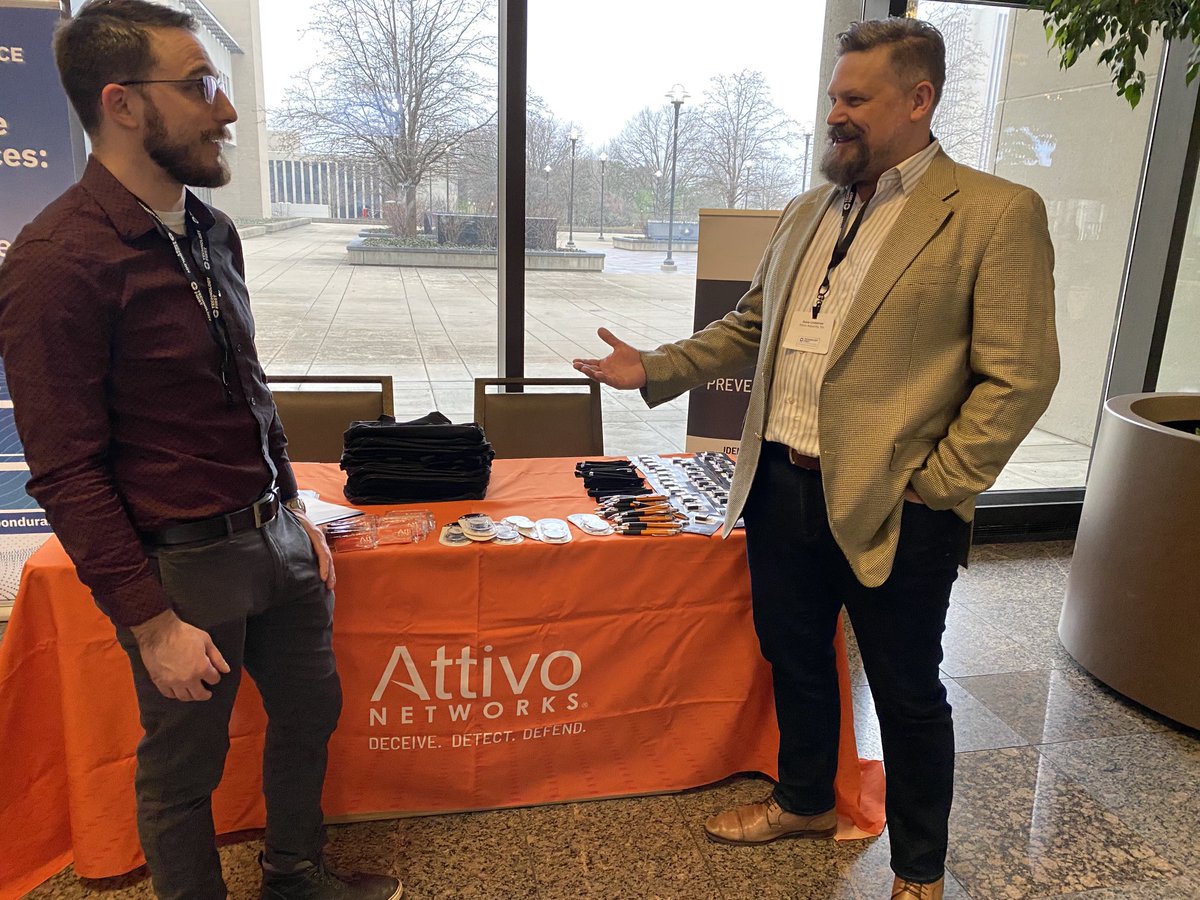davelindstrom's tweet photo. Can’t wait for a great day talking cyber trends with my cyber friends in Dayton! ⁦@AttivoNetworks⁩ #oisc22 https://t.co/bhJAAfv2yE