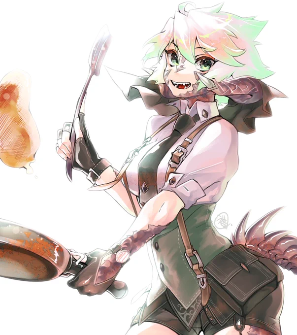 レッツクッキン! #FF14イラスト 