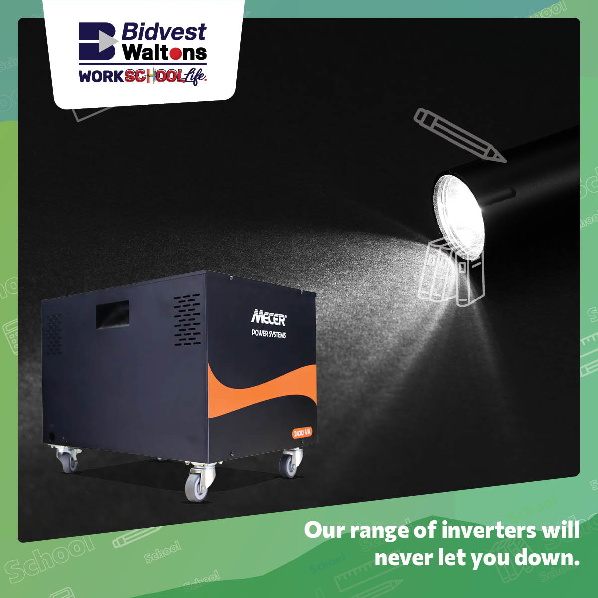 Are you tired of being de-lighted? Our range of UPS devices and Inverters are perfect to #Reignite the #BackToWork!

 Shop the full range online and in selected retail stores!

#BidvestWaltons #WorkSchoolLife #UseWaltonsOnline