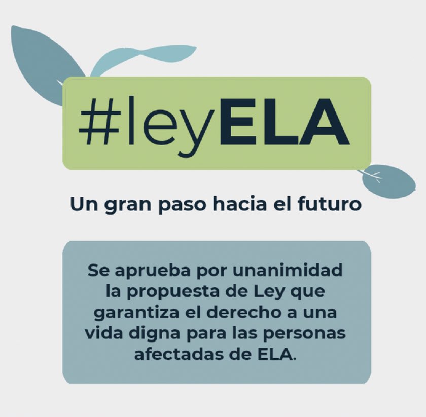 Chicho_PN's tweet photo. The proposal for a law that guarantees the right to a dignified life for those affected by Amyotrophic Lateral Sclerosis in Spain is unanimously approved. A big step has been taken. https://t.co/TODhadZeLC