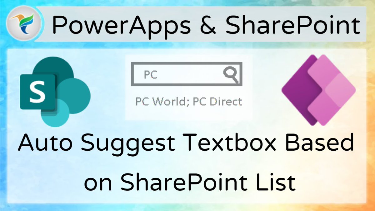 Kea_Point's tweet photo. Check out our latest video "PowerApps Auto Suggest Search Text using SharePoint List Data"

Watch Now: https://t.co/WfDcGggssK https://t.co/kk4eWwqyvv