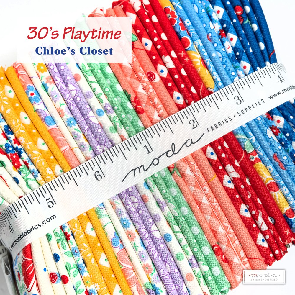 ModaFabrics's tweet photo. Dive into the vintage scraps stored in Chloe's Closet and you'll find a bit of nostalgia, a bit of whimsy, and a mix of colors.  Whatever you make, it will be the best kind of sewing playtime.  

Ask about 30s Playtime pre-cuts at your favorite quilt shop now.  

#showmethemoda # https://t.co/UFdN5kgXan