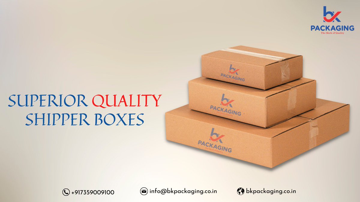 packaging_b's tweet photo. Our Superior quality Shipping boxes to make your product shipping more easy.
Give us Call on +91-7359009100.
Visit https://t.co/Az9Fq076LZ for more Details.
Mail us on: info@bkpackaging.co.in
.
.
.
#CorrugatedBox #shippingbox #easyshipping #PackingBox #ProductPackaging https://t.co/nyaNjAzwqj