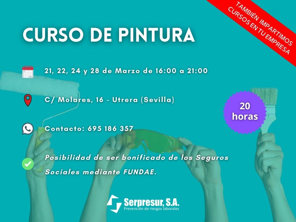 🎨👷‍♂️Curso de Pintura de Prevención de Riesgos Laborales para Trabajos de Pintura (construcción)
🏘️ También impartimos cursos en tu empresa
📞 Contacta sin compromiso: 695 186 357
Aquí tienes toda la info👇

#prl #formacionprl #prevencionderiesgoslaborales #albañileria