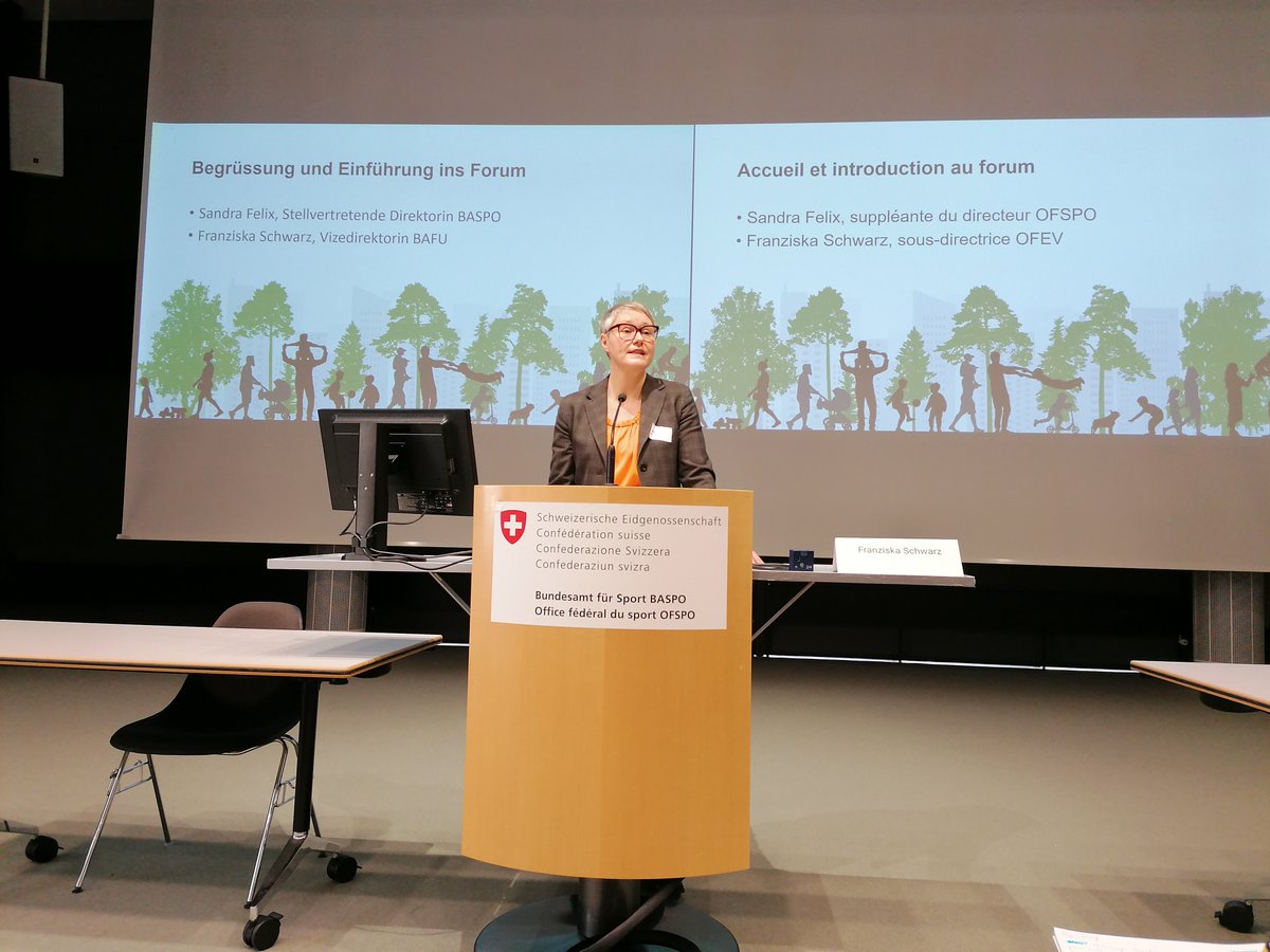 ofevCH's tweet photo. « La #nature et le #paysage jouent un rôle clé pour la mise à disposition d’espaces de qualité dédiés à l’activité physique », souligne Franziska Schwarz, sous-directrice de l’OFEV, au forum « Le paysage fait bouger » https://t.co/fH4cORjrK8
#OFSPO @AREschweiz @BAG_OFSP_UFSP https://t.co/EssbsvXtjh