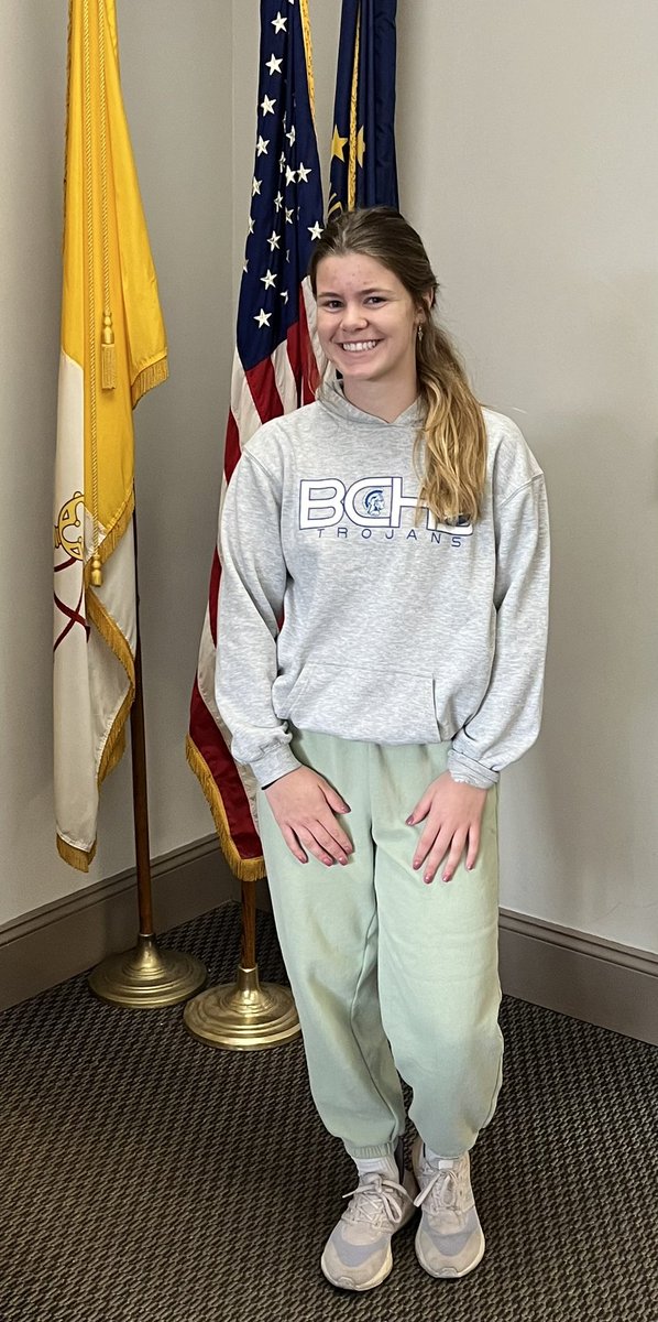 An ear to ear smile, 
And a personality as delicious as a New York bagel,🥯 
The Queen 👑 of BCHS, 
Is Miss Kylie Nagel! 

Kylie is the Senior of the Day! Congratulations! 🎉🎈🎊 #Classof2022