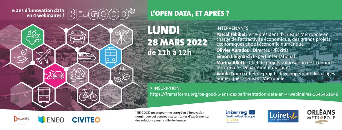 VilledOrleans's tweet photo. [OPEN DATA] 💻
Orléans Métropole et @leloiret reviennent sur les résultats du projet expérimental européen #BEGOOD, dans lequel ils étaient engagés. Prochain webinaire : 

📅 28.03.2022 de 11h à 12h : L’Open data, et après ?

➡️ Comment participer ? https://t.co/1VqmDPvz4V https://t.co/br35Rqa0kP