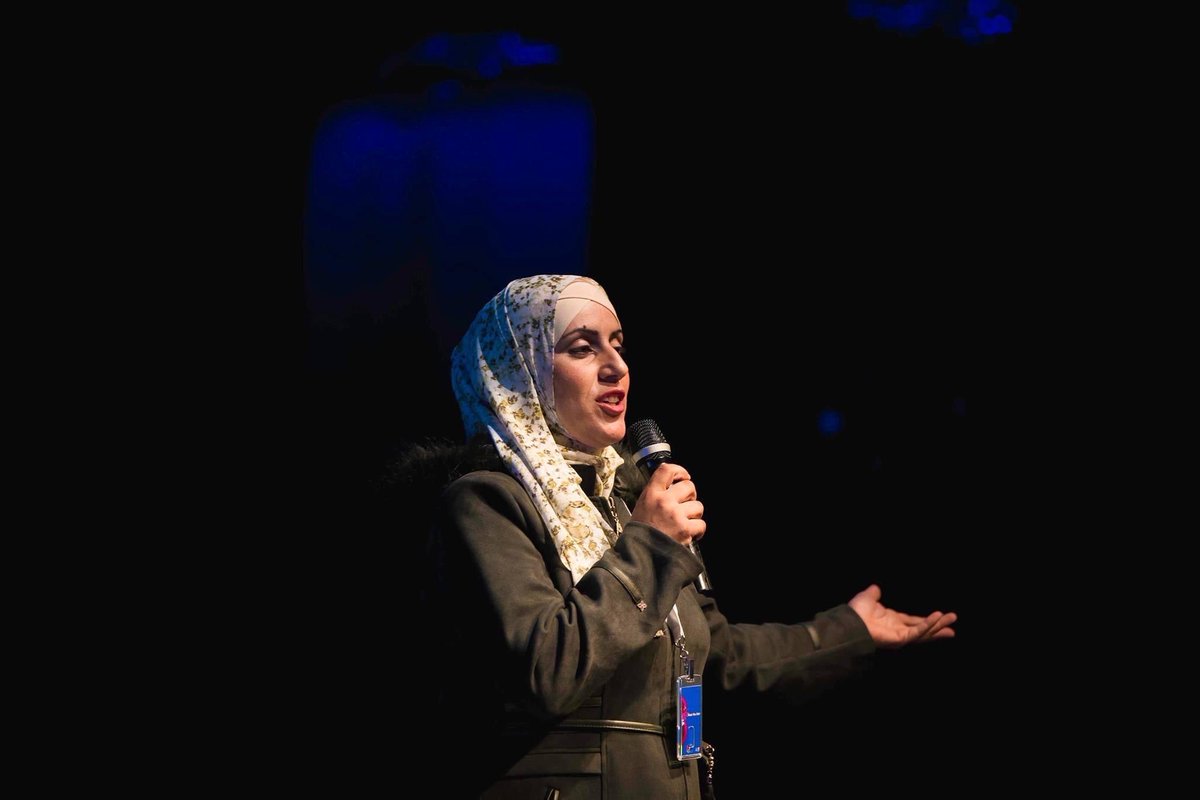 YMCA_EJ's tweet photo. A HUGE congratulations to Wa'ad Abu Daher, who was selected by the @EUpalestinians as one of 9 Women in Palestine who are the most influential in their communities. She had the opportunity to share her story on EU Talk.
#YMCA #EUTALK #WDP #IWD2022 https://t.co/K5JWy4K4gB