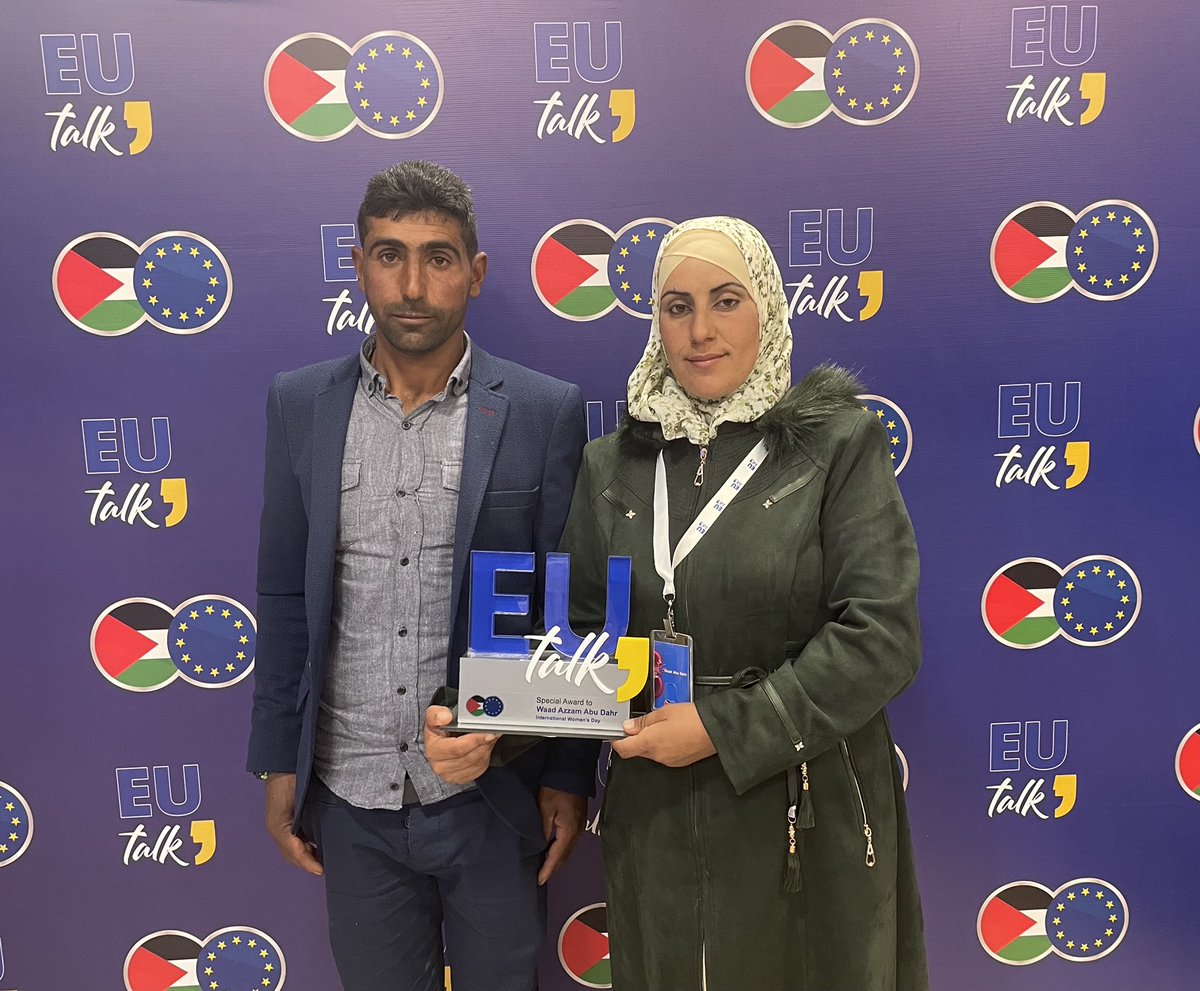 YMCA_EJ's tweet photo. A HUGE congratulations to Wa'ad Abu Daher, who was selected by the @EUpalestinians as one of 9 Women in Palestine who are the most influential in their communities. She had the opportunity to share her story on EU Talk.
#YMCA #EUTALK #WDP #IWD2022 https://t.co/K5JWy4K4gB