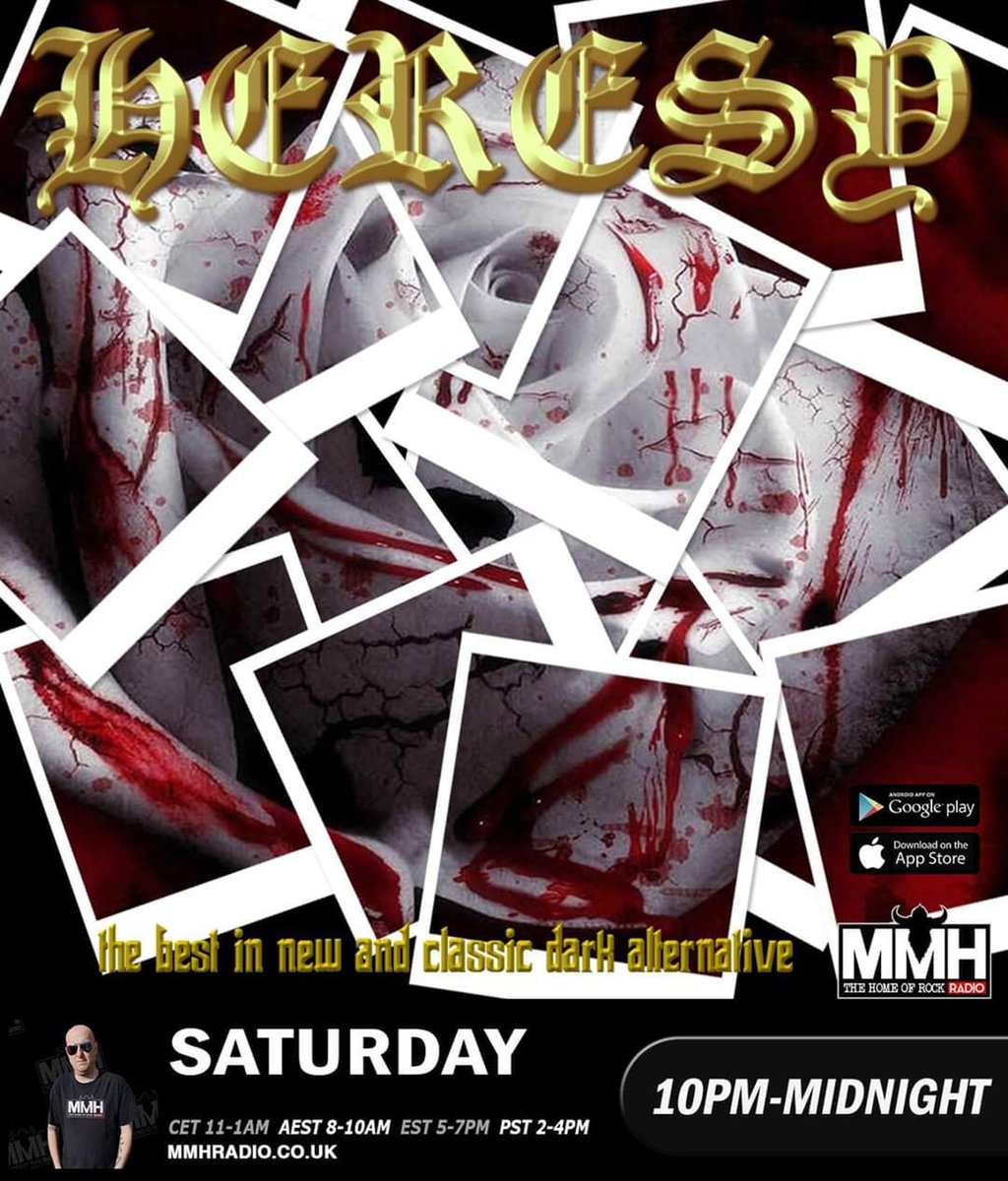 MMH - The Home Of Rock Radio (@mmh_radio) on Twitter photo Heresy with <a href="/adz013/">The Sanctuary on Hard Rock Hell Radio</a> -Tonight 10pm 
with
<a href="/DSoulsRising/">Dead Souls Rising</a> <a href="/12RoundsNet/">12 Rounds dot Net</a> @hexfix93_bryan <a href="/billyhowerdel/">Billy Howerdel</a> <a href="/Blazer_Jacket/">BlazerJacket</a> <a href="/BrigitteHandle1/">Brigitte Handley</a> <a href="/ChristianDeath/">CHRISTIAN DEATH</a> <a href="/holywarsmusic/">Holy Wars</a> <a href="/iyatoyah/">I Ya Toyah</a> <a href="/InkubusSukkubus/">Inkubus Sukkubus</a> @PaceJosie <a href="/mattghart/">MATT HART (Band/DJ)</a> <a href="/SLW_Music/">Mantravision the Label</a> <a href="/WaijdanBand/">Waijdan</a> <a href="/zerocorpmusic/">Zero Corporation & Darkzine</a> 
and much more
#mmh #heresy Heresy with <a href="/adz013/">The Sanctuary on Hard Rock Hell Radio</a> -Tonight 10pm 
with
<a href="/DSoulsRising/">Dead Souls Rising</a> <a href="/12RoundsNet/">12 Rounds dot Net</a> @hexfix93_bryan <a href="/billyhowerdel/">Billy Howerdel</a> <a href="/Blazer_Jacket/">BlazerJacket</a> <a href="/BrigitteHandle1/">Brigitte Handley</a> <a href="/ChristianDeath/">CHRISTIAN DEATH</a> <a href="/holywarsmusic/">Holy Wars</a> <a href="/iyatoyah/">I Ya Toyah</a> <a href="/InkubusSukkubus/">Inkubus Sukkubus</a> @PaceJosie <a href="/mattghart/">MATT HART (Band/DJ)</a> <a href="/SLW_Music/">Mantravision the Label</a> <a href="/WaijdanBand/">Waijdan</a> <a href="/zerocorpmusic/">Zero Corporation & Darkzine</a> 
and much more
#mmh #heresy