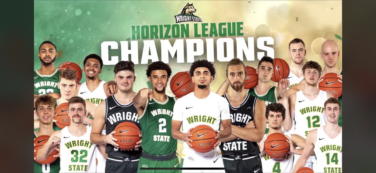 So excited! Horizon League Champions!