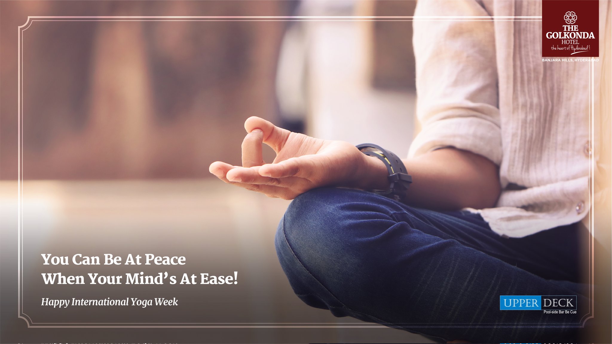 TheGolkondaHotel on X: Blow off the steam and get rid of your stress with  a week's Yoga. Hit the brakes, take a pause and turn your health mode on.  Call us on +