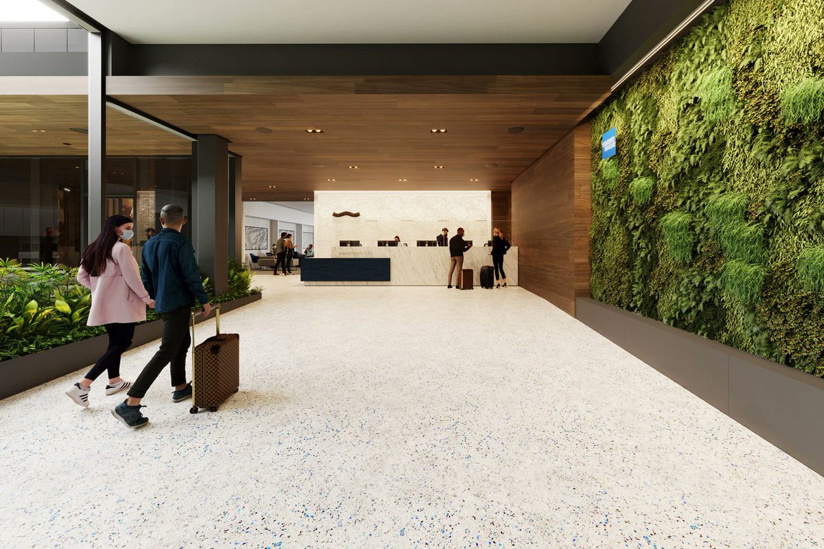 _ZachGriff's tweet photo. Woah: @americanexpress is opening the world's largest Centurion Lounge in Atlanta next year. 

🥂 26k square feet
🥂 Multiple outdoor decks
🥂 A dedicated bourbon bar
🥂 Much more

It'll be located in Concourse E and open to any departing/connecting passenger with the right card. https://t.co/BgQL3DV9oT