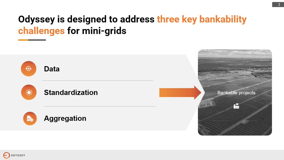 OdysseyEnergyS's tweet photo. We took part in the  @IFC_org  event on the topic 'Scaling up private investments in clean mini-grids'. Our CEO Emily McAteer spoke about bankability challenges for mini-grid projects &amp; Odyssey's role in addressing them through data-driven due diligence &amp; portfolio monitoring. https://t.co/ptOVctxZeX