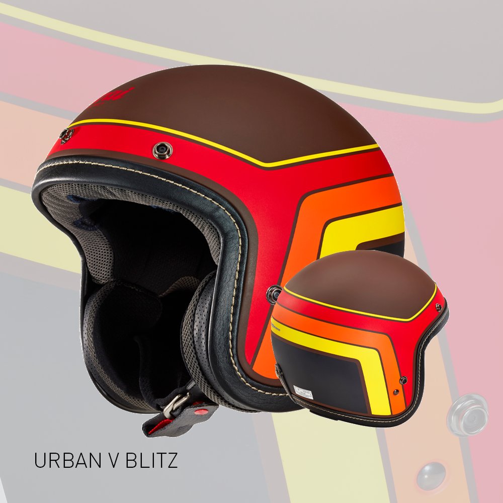 The perfect choice for any riders who own a scooter owner or someone who rides a vintage motorcycle. The Arai Urban V Blitz is available in 3 different colourways. Find out more at whyarai.co.uk #WhyArai