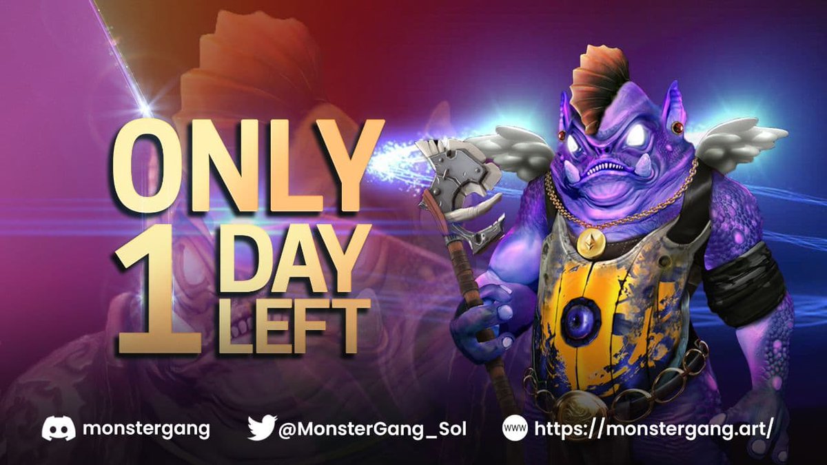 MonsterGang_Sol's tweet photo. Pre-Sale comes in 1 more day 😍😍😍

Pre-sale Date: 10th March 2022
Pre-sale Mint Time: 09:00 pm UTC

#nft #Solana #SolanaNFTs #NFTCommunity #NFTGame #PlayToEarn

https://t.co/X8swKWjyy8
https://t.co/wlnprp6le9 https://t.co/oxdmcoujEj