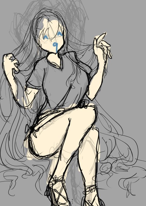 結目ユイ
暫定線画 