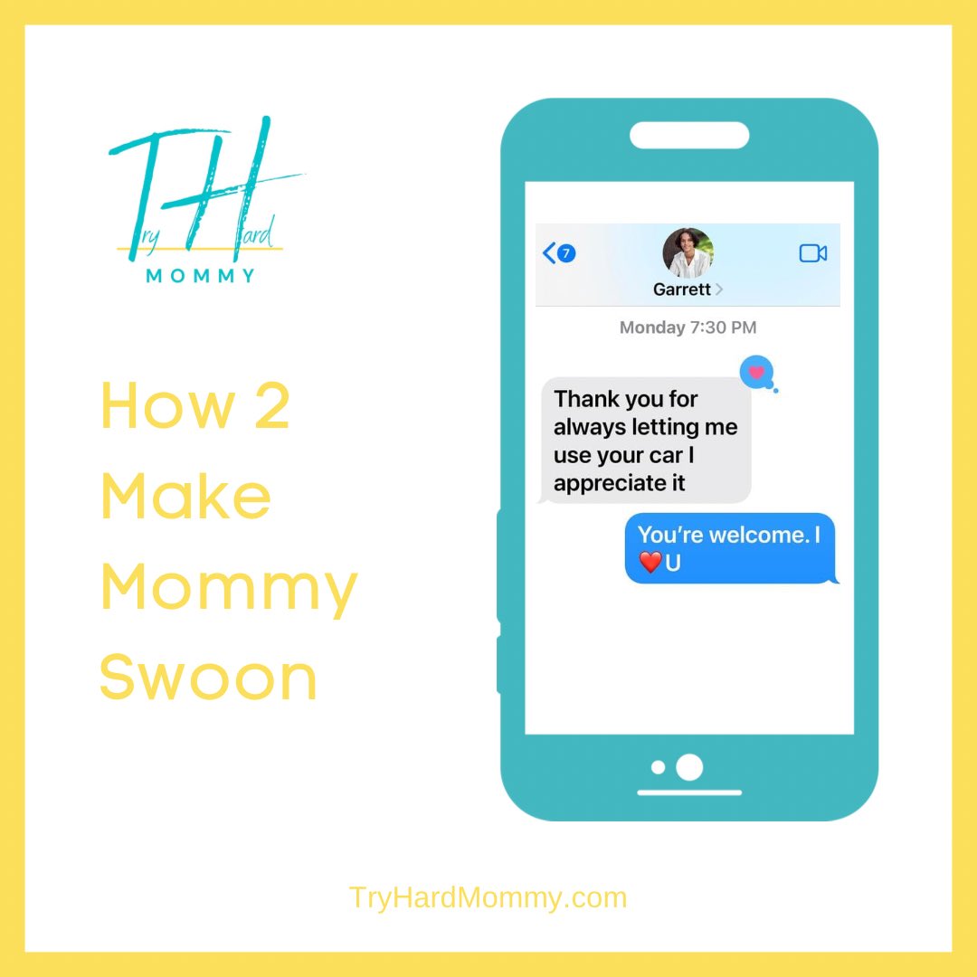 TryHardMommy's tweet photo. How to make #mommy #swoon.
https://t.co/R3ddzwGkTt
@TryHardMommy #Family #TeenSon #TeenDriver #momlife #BoyMom #Joy #Grateful #Appreciation #MyWhy https://t.co/8oYQRTXZjx