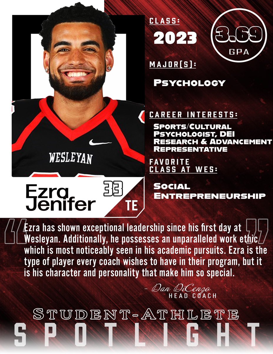 Next up on our academic spotlight coming from Andover, NH | JR TE Ezra Jenifer