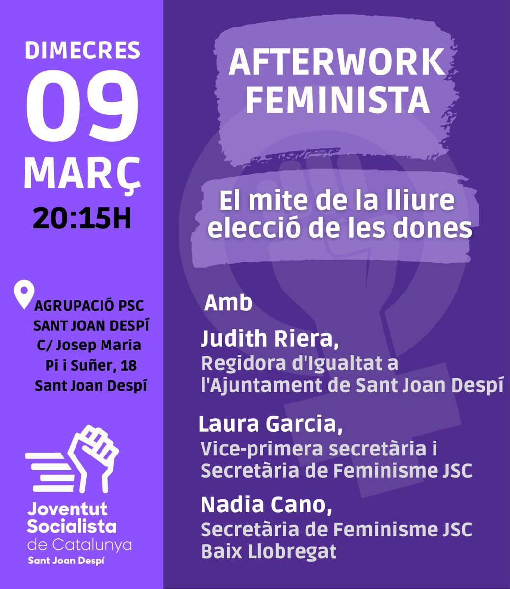 riera_judith's tweet photo. Ens veiem aquesta tarda!💜
Amb @lauragmanota i la Nadia🥂.
@JSCSJD @PSCSJD #SantJoanDespí https://t.co/vdapIjVGag