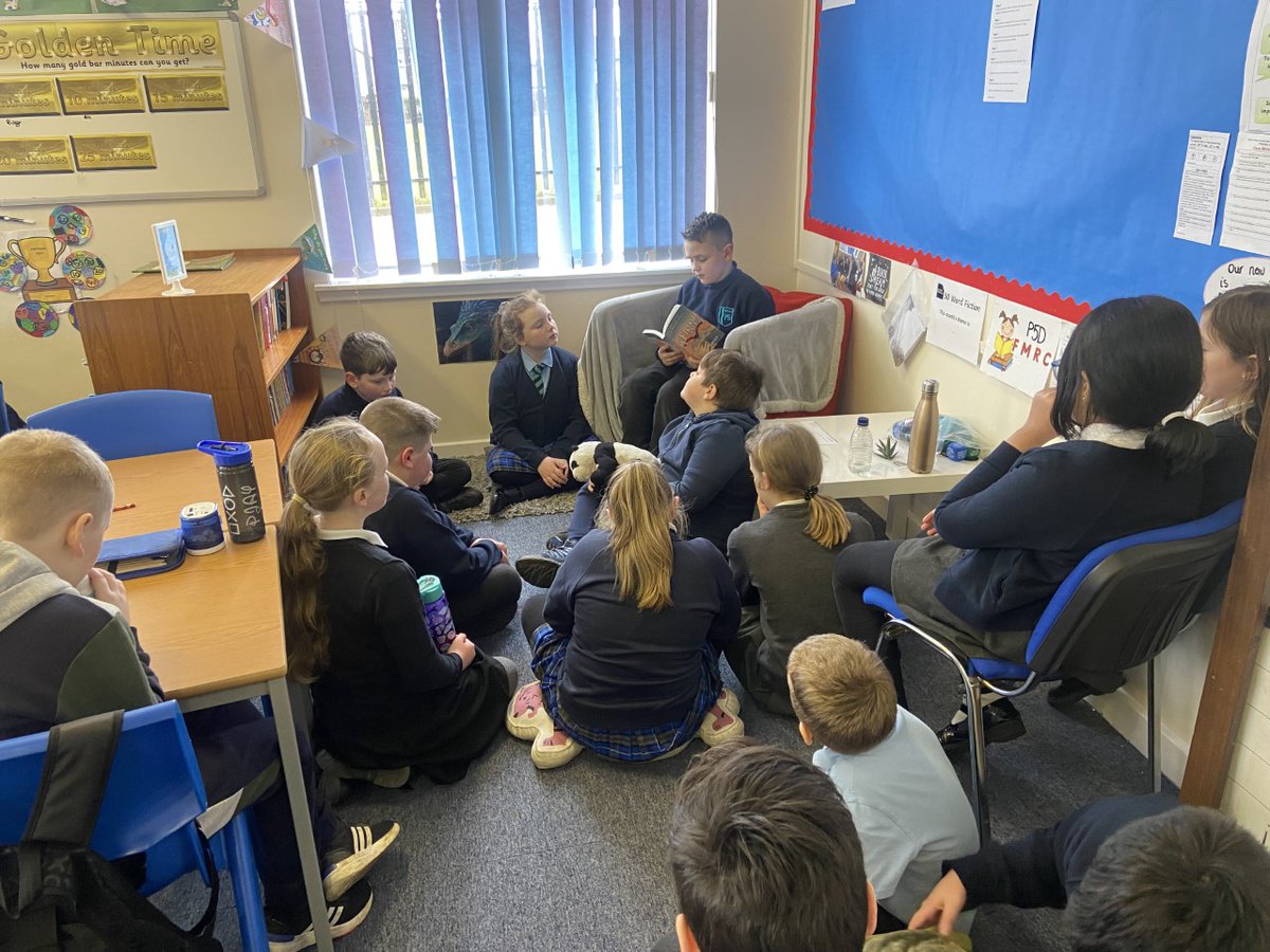 whitdale_ps's tweet photo. P5D are currently enjoying listening to their class novel McFinnia. Miss Drummond is very proud of the pupils who read aloud to the class. #readingaloud #readingwithexpression #confidence #storytime #classnovel #literacy #mcdragonseries #mcfinnia #welovetoread https://t.co/Nawd0gJMQF