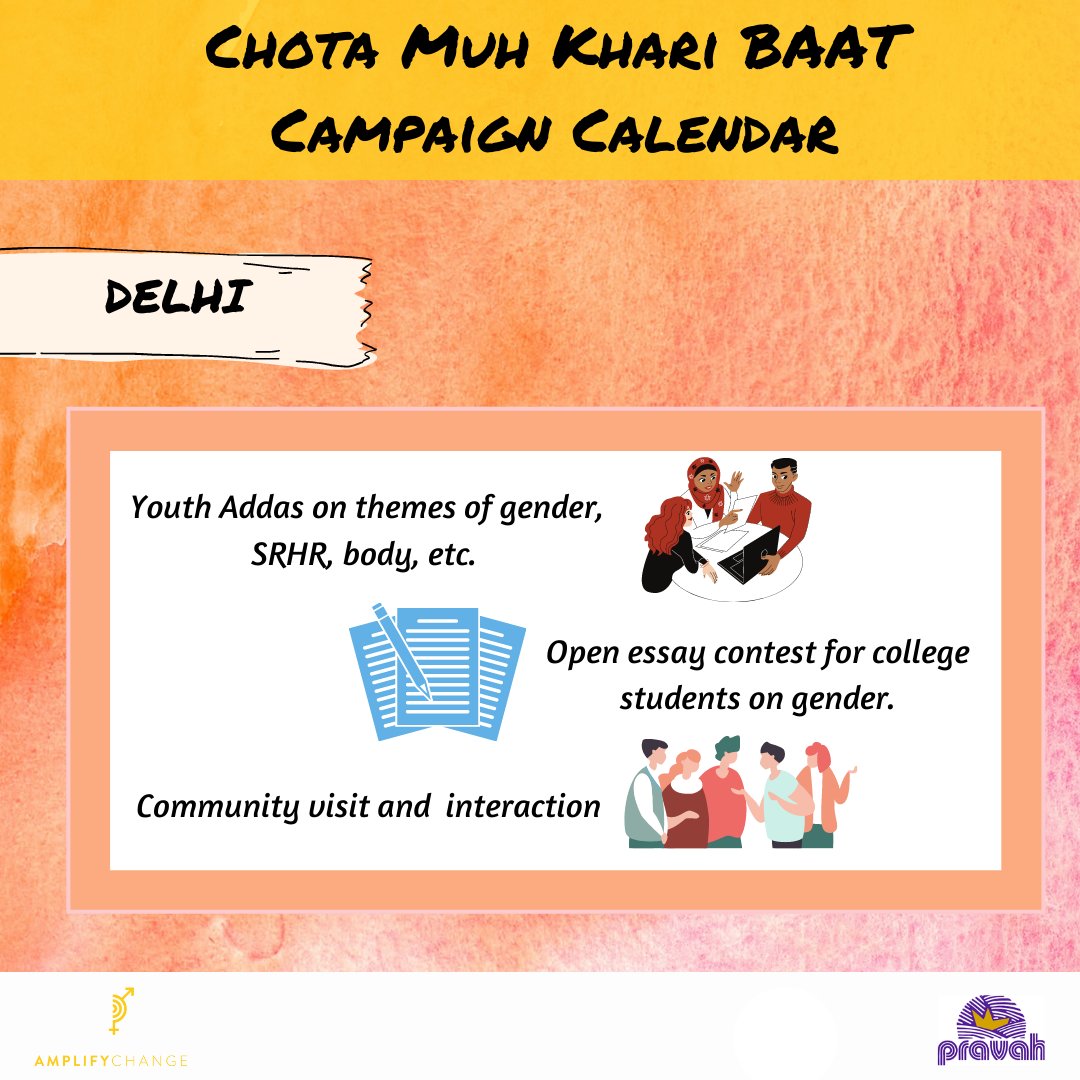 Pravah01's tweet photo. Here is our exciting lineup of Youth Addas, community visits, community engagement and much more, for the month of March. 
#IWD22 #Womensday #ChotaMuhKhariBaat #equality #GBV #GBD #EndGenderInequality #YouthAction #Leadership #Me2we #Community #Dialogues https://t.co/wmDpVvI1VL