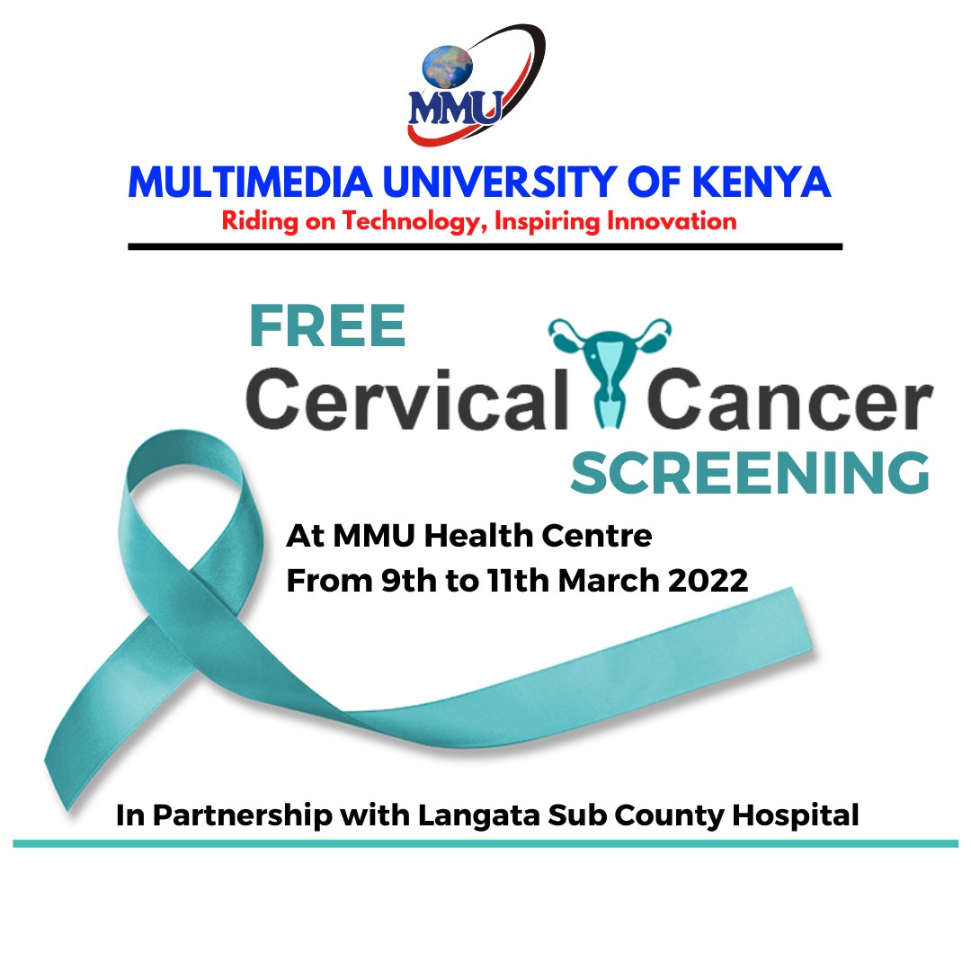 Did you know that Cervical Cancer is preventable? 

To all MMU ladies, take advantage of this FREE Cervical Cancer Awareness and Screening Exercise organised by the University Clinic. 

#cervicalcancer #CervicalScreeningSavesLives #WomensMonth2022 #WomensHealth #Cancer
