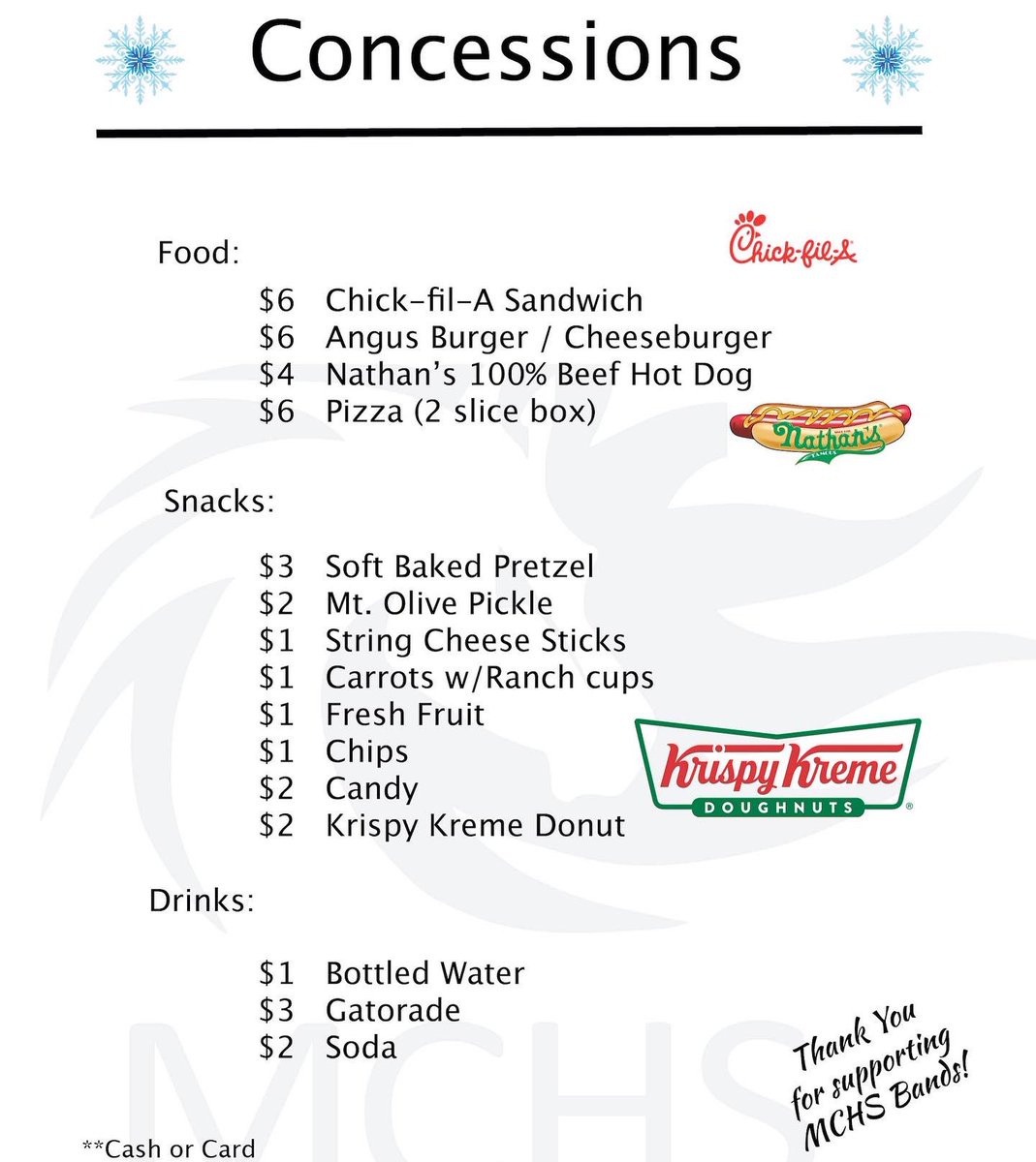 Come on out Sat for the Winter Classic!  We have ChickFilA!