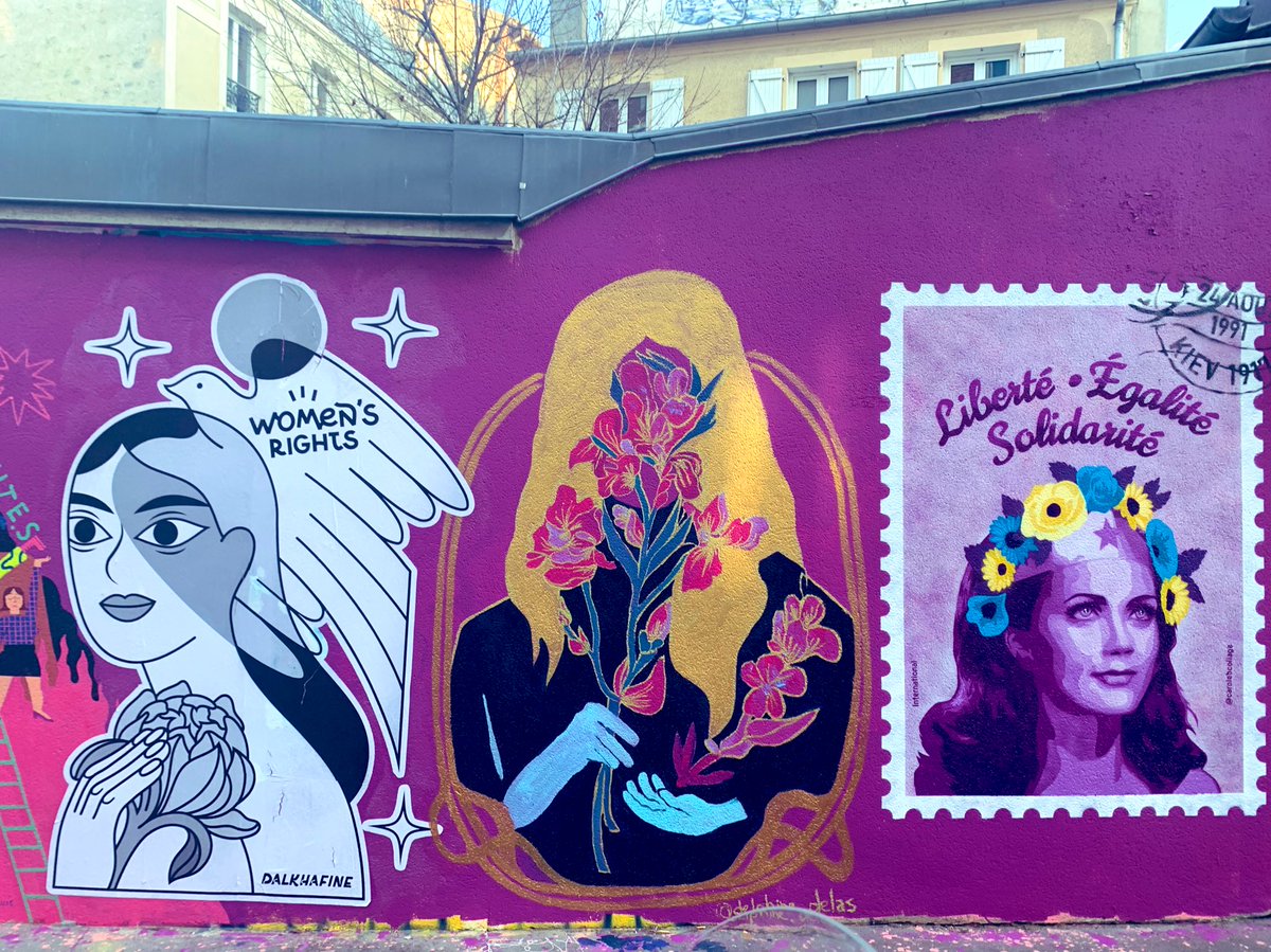 jminguell's tweet photo. Beautiful painting this morning at the quartier celebrating #WomensDay https://t.co/Ib46eQuyBs